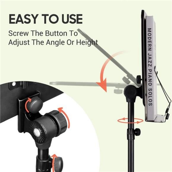 3 in 1 Dual-use Sheet Music Stand & Desktop Book Stand - Picture 5 of 7